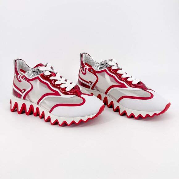 Christian Louboutin Shoes - Christian Louboutin Sharkina White Mesh Red Sneakers Size 39.5 US 9.5 Women 6924